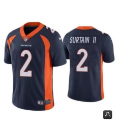 Men Denver Broncos #2 Patrick Surtain II 2021 NFL Draft Black Vapor Untouchable Limited Stitched Jersey Men Denver Broncos #2 Patrick Surtain II 2021 NFL Draft Black Vapor Untouchable Limited Stitched Jersey