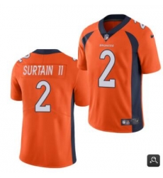 Men Denver Broncos #2 Patrick Surtain II 2021 NFL Draft Orange Vapor Untouchable Limited Stitched Jersey Men Denver Broncos #2 Patrick Surtain II 2021 NFL Draft Orange Vapor Untouchable Limited Stitched Jersey