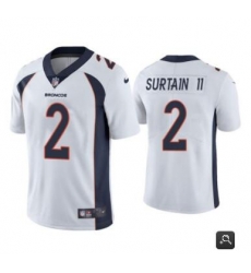Men Denver Broncos #2 Patrick Surtain II 2021 NFL Draft White Vapor Untouchable Limited Stitched Jersey Men Denver Broncos #2 Patrick Surtain II 2021 NFL Draft White Vapor Untouchable Limited Stitched Jersey