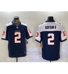 Men Denver Broncos 2 Patrick Surtain II Navy 2024 F U S E V2 Throwback Vapor Limited Alternate Stitched Football Jersey Men Denver Broncos 2 Patrick Surtain II Navy 2024 F U S E V2 Throwback Vapor Limited Alternate Stitched Football Jersey
