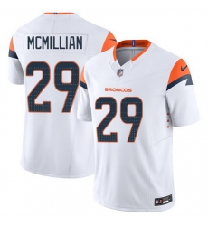 Men Denver Broncos 29 Ja Quan McMillan White 2025 F U S E Vapor Limited Stitched Football Jersey Men Denver Broncos 29 Ja Quan McMillan White 2025 F U S E Vapor Limited Stitched Football Jersey