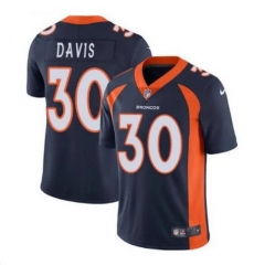 Men Denver Broncos 30 Terrell Davis Navy Vapor Untouchable Limited Stitched jersey Men Denver Broncos 30 Terrell Davis Navy Vapor Untouchable Limited Stitched jersey