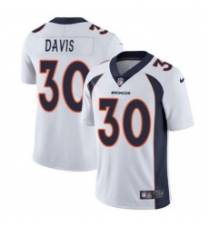 Men Denver Broncos 30 Terrell Davis White Vapor Untouchable Limited Stitched jersey Men Denver Broncos 30 Terrell Davis White Vapor Untouchable Limited Stitched jersey