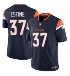 Men Denver Broncos 37 Audric Estime Navy 2024 F U S E Alternate Vapor Limited Stitched Football Jersey Men Denver Broncos 37 Audric Estime Navy 2024 F U S E Alternate Vapor Limited Stitched Football Jersey