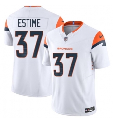 Men Denver Broncos 37 Audric Estime White 2024 F U S E Vapor Limited Stitched Football Jersey Men Denver Broncos 37 Audric Estime White 2024 F U S E Vapor Limited Stitched Football Jersey
