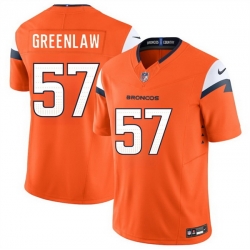 Men Denver Broncos 57 Dre Greenlaw Orange 2024 F U S E  Vapor Limited Stitched Football Jersey