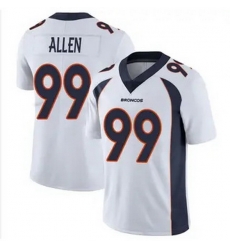 Men Denver Broncos 99 Zach Allen White Vapor Limited Stitched Jersey Men Denver Broncos 99 Zach Allen White Vapor Limited Stitched Jersey