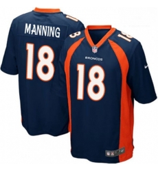 Men Nike Denver Broncos 18 Peyton Manning Game Navy Blue Alternate NFL Jersey Men Nike Denver Broncos 18 Peyton Manning Game Navy Blue Alternate NFL Jersey