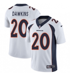 Men Nike Denver Broncos 20 Brian Dawkins White Vapor Untouchable Limited Player NFL Jersey Men Nike Denver Broncos 20 Brian Dawkins White Vapor Untouchable Limited Player NFL Jersey