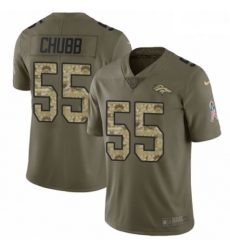 Men Nike Denver Broncos 55 Bradley Chubb Limited OliveCamo 2017 Salute to Service NFL Jersey Men Nike Denver Broncos 55 Bradley Chubb Limited OliveCamo 2017 Salute to Service NFL Jersey
