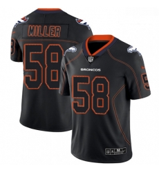 Men Nike Denver Broncos 58 Von Miller Limited Lights Out Black Rush NFL Jersey Men Nike Denver Broncos 58 Von Miller Limited Lights Out Black Rush NFL Jersey