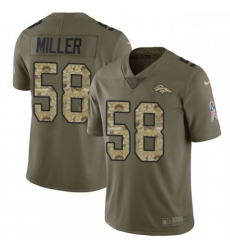 Men Nike Denver Broncos 58 Von Miller Limited OliveCamo 2017 Salute to Service NFL Jersey Men Nike Denver Broncos 58 Von Miller Limited OliveCamo 2017 Salute to Service NFL Jersey