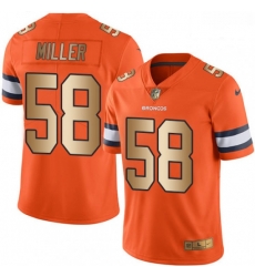 Men Nike Denver Broncos 58 Von Miller Limited OrangeGold Rush NFL Jersey Men Nike Denver Broncos 58 Von Miller Limited OrangeGold Rush NFL Jersey