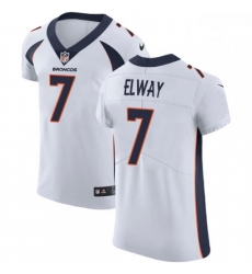 Men Nike Denver Broncos 7 John Elway White Vapor Untouchable Elite Player NFL Jersey Men Nike Denver Broncos 7 John Elway White Vapor Untouchable Elite Player NFL Jersey