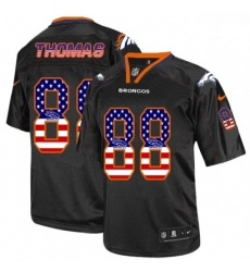 Men Nike Denver Broncos 88 Demaryius Thomas Elite Black USA Flag Fashion NFL Jersey Men Nike Denver Broncos 88 Demaryius Thomas Elite Black USA Flag Fashion NFL Jersey