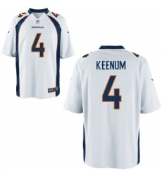 Mens Denver Broncos #4 Case Keenum Nike White Elite Jersey Mens Denver Broncos #4 Case Keenum Nike White Elite Jersey