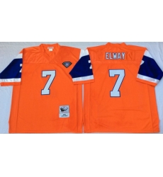 Mitchell And Ness Broncos #7 john elway orange Throwback Stitched NFL Jersey Mitchell And Ness Broncos #7 john elway orange Throwback Stitched NFL Jersey