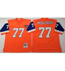 Mitchell And Ness Broncos #77 Karl Mecklenburg Orange Mens Throwback Stitched NFL Jersey Mitchell And Ness Broncos #77 Karl Mecklenburg Orange Mens Throwback Stitched NFL Jersey