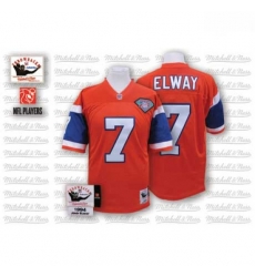 Mitchell And Ness Denver Broncos 7 John Elway Orange With 75TH Patch Authentic Throwback NFL Jersey Mitchell And Ness Denver Broncos 7 John Elway Orange With 75TH Patch Authentic Throwback NFL Jersey