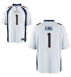 Nike Broncos #1 Marquette King White Elite Jersey Nike Broncos #1 Marquette King White Elite Jersey