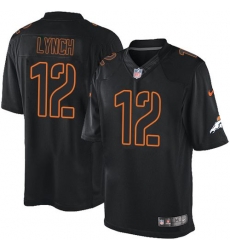 Nike Broncos #12 Paxton Lynch Black Mens Stitched NFL Impact Limited Jersey Nike Broncos #12 Paxton Lynch Black Mens Stitched NFL Impact Limited Jersey