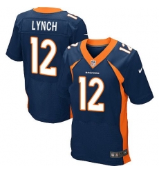 Nike Broncos #12 Paxton Lynch Navy Blue Alternate Mens Stitched NFL New Elite Jersey Nike Broncos #12 Paxton Lynch Navy Blue Alternate Mens Stitched NFL New Elite Jersey