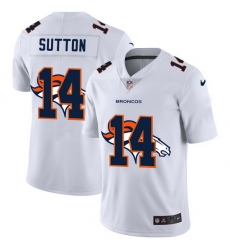 Nike Broncos 14 Courtland Sutton White Shadow Logo Limited Jersey Nike Broncos 14 Courtland Sutton White Shadow Logo Limited Jersey