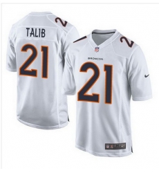 Nike Broncos #21 Aqib Talib White Mens Stitched NFL Game Event Jersey Nike Broncos #21 Aqib Talib White Mens Stitched NFL Game Event Jersey