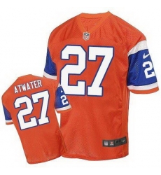Nike Broncos #27 Steve Atwater Orange Throwback Mens Stitched NFL Elite Jersey Nike Broncos #27 Steve Atwater Orange Throwback Mens Stitched NFL Elite Jersey