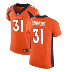 Nike Broncos #31 Justin Simmons Orange Team Color Mens Stitched NFL Vapor Untouchable Elite Jersey Nike Broncos #31 Justin Simmons Orange Team Color Mens Stitched NFL Vapor Untouchable Elite Jersey