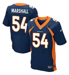 Nike Broncos #54 Brandon Marshall Navy Blue Alternate Mens Stitched NFL New Elite Jersey Nike Broncos #54 Brandon Marshall Navy Blue Alternate Mens Stitched NFL New Elite Jersey