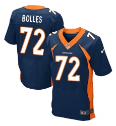 Nike Broncos #72 Garett Bolles Navy Blue Alternate Mens Stitched NFL New Elite Jersey Nike Broncos #72 Garett Bolles Navy Blue Alternate Mens Stitched NFL New Elite Jersey
