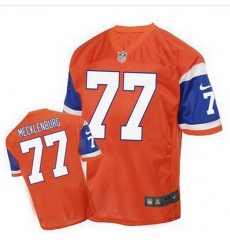 Nike Broncos #77 Karl Mecklenburg Orange Mens Stitched NFL Elite Throwback Jersey Nike Broncos #77 Karl Mecklenburg Orange Mens Stitched NFL Elite Throwback Jersey
