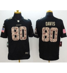 Nike Broncos #80 Vernon Davis Black Mens Stitched NFL Limited Salute to Service Jersey Nike Broncos #80 Vernon Davis Black Mens Stitched NFL Limited Salute to Service Jersey