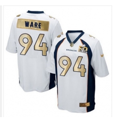 Nike Broncos #94 DeMarcus Ware White Mens Stitched NFL Game Super Bowl 50 Collection Jersey Nike Broncos #94 DeMarcus Ware White Mens Stitched NFL Game Super Bowl 50 Collection Jersey