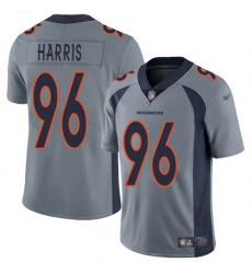Nike Broncos 96 Shelby Harris Gray Men Stitched NFL Limited Inverted Legend Jersey Nike Broncos 96 Shelby Harris Gray Men Stitched NFL Limited Inverted Legend Jersey