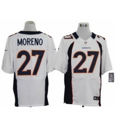 Nike Denver Broncos 27 Knowshon Moreno White Elite NFL Jersey Nike Denver Broncos 27 Knowshon Moreno White Elite NFL Jersey