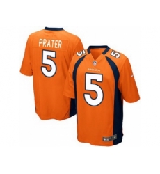 Nike Denver Broncos 5 Matt Prater Orange Game NFL Jersey Nike Denver Broncos 5 Matt Prater Orange Game NFL Jersey