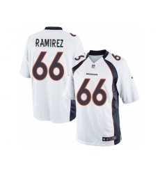 Nike Denver Broncos 66 Manny Ramirez White Limited NFL Jersey
