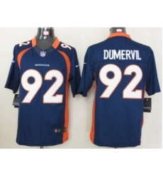 Nike Denver Broncos 92 Elvis Dumervil Blue Limited NFL Jersey Nike Denver Broncos 92 Elvis Dumervil Blue Limited NFL Jersey