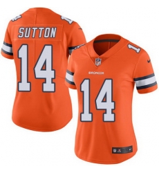 Nike Broncos #14 Courtland Sutton Orange Womens Stitched NFL Limited Rush Jersey Nike Broncos #14 Courtland Sutton Orange Womens Stitched NFL Limited Rush Jersey