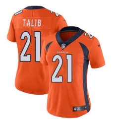 Nike Broncos #21 Aqib Talib Orange Team Color Womens Stitched NFL Vapor Untouchable Limited Jersey Nike Broncos #21 Aqib Talib Orange Team Color Womens Stitched NFL Vapor Untouchable Limited Jersey