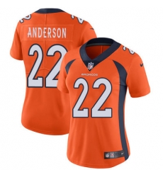Nike Broncos #22 C J Anderson Orange Team Color Womens Stitched NFL Vapor Untouchable Limited Jersey Nike Broncos #22 C J Anderson Orange Team Color Womens Stitched NFL Vapor Untouchable Limited Jersey