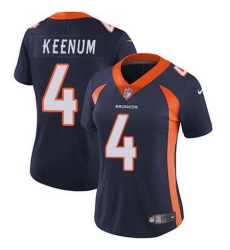 Nike Broncos #4 Case Keenum Blue Alternate Womens Stitched NFL Vapor Untouchable Limited Jersey Nike Broncos #4 Case Keenum Blue Alternate Womens Stitched NFL Vapor Untouchable Limited Jersey