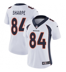 Nike Broncos #84 Shannon Sharpe White Womens Stitched NFL Vapor Untouchable Limited Jersey Nike Broncos #84 Shannon Sharpe White Womens Stitched NFL Vapor Untouchable Limited Jersey