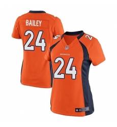 Women Nike Broncos #24 Champ Bailey Orange Jersey Women Nike Broncos #24 Champ Bailey Orange Jersey