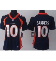 Women Nike Denver Broncos 10 Emmanuel Sanders Blue NFL Jerseys Women Nike Denver Broncos 10 Emmanuel Sanders Blue NFL Jerseys