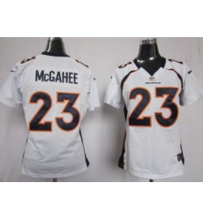 Women Nike Denver Broncos 23 Willis McGahee White Jerseys Women Nike Denver Broncos 23 Willis McGahee White Jerseys