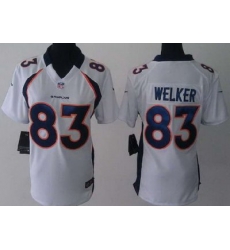Women Nike Denver Broncos 83 Wes Welker White NFL Jerseys Women Nike Denver Broncos 83 Wes Welker White NFL Jerseys