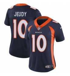 Women's Denver Broncos #10 Jerry Jeudy Navy Blue Alternate Stitched Vapor Untouchable Limited Jersey Women's Denver Broncos #10 Jerry Jeudy Navy Blue Alternate Stitched Vapor Untouchable Limited Jersey